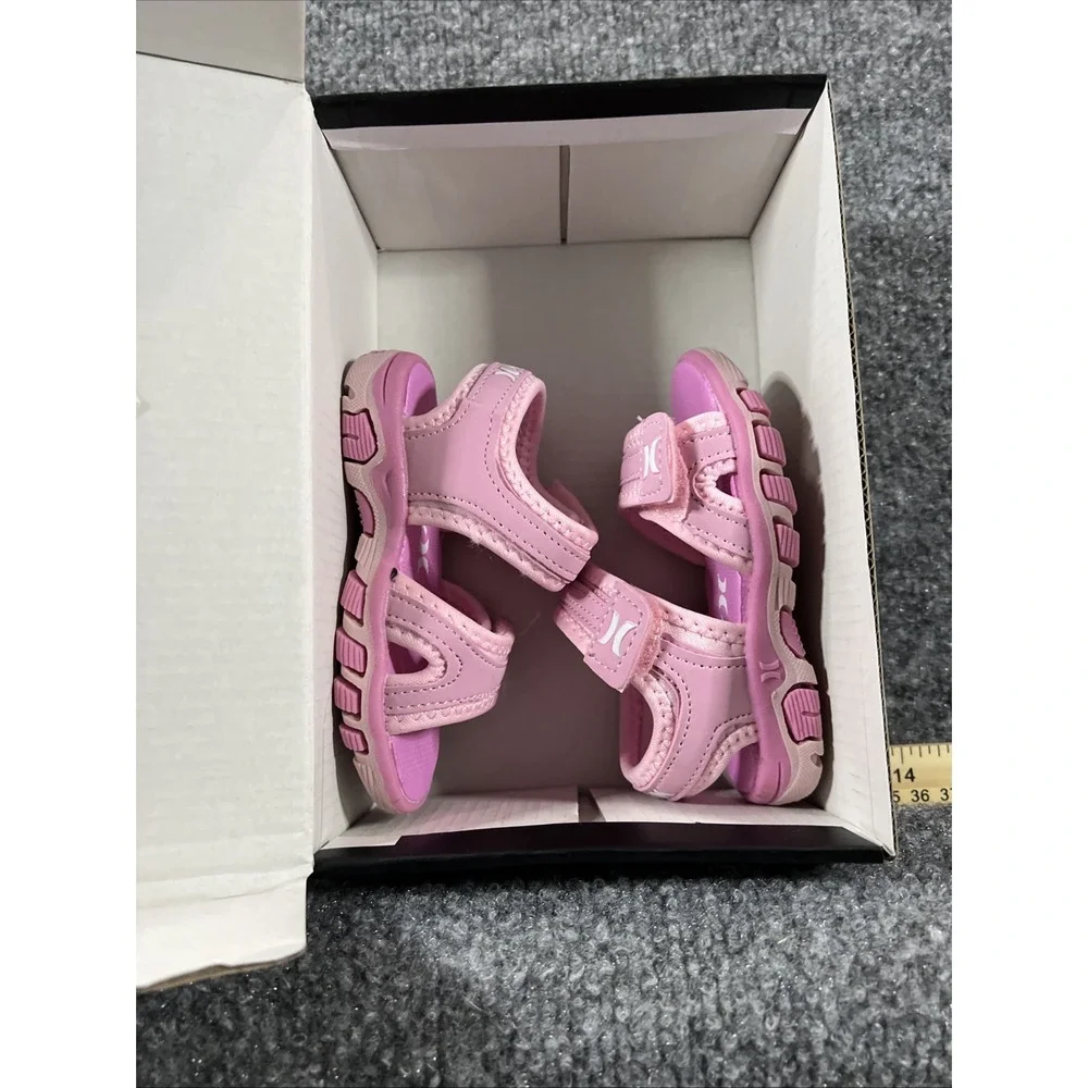 NIB Hurley Loni Toddler Girls Sport Water Sandals Pink Multi Size 5